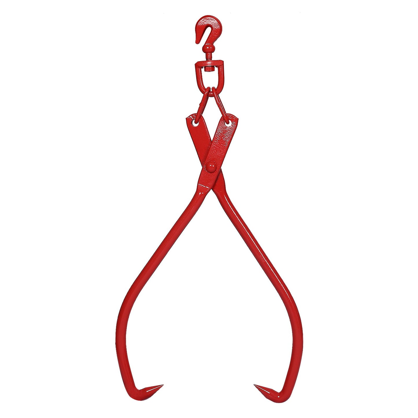 Heavy Duty Log Lifting Tongs Grapple Timber Claw - Red