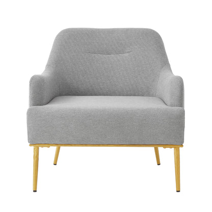 Modern Elegance Accent Chair With Curved Backrest