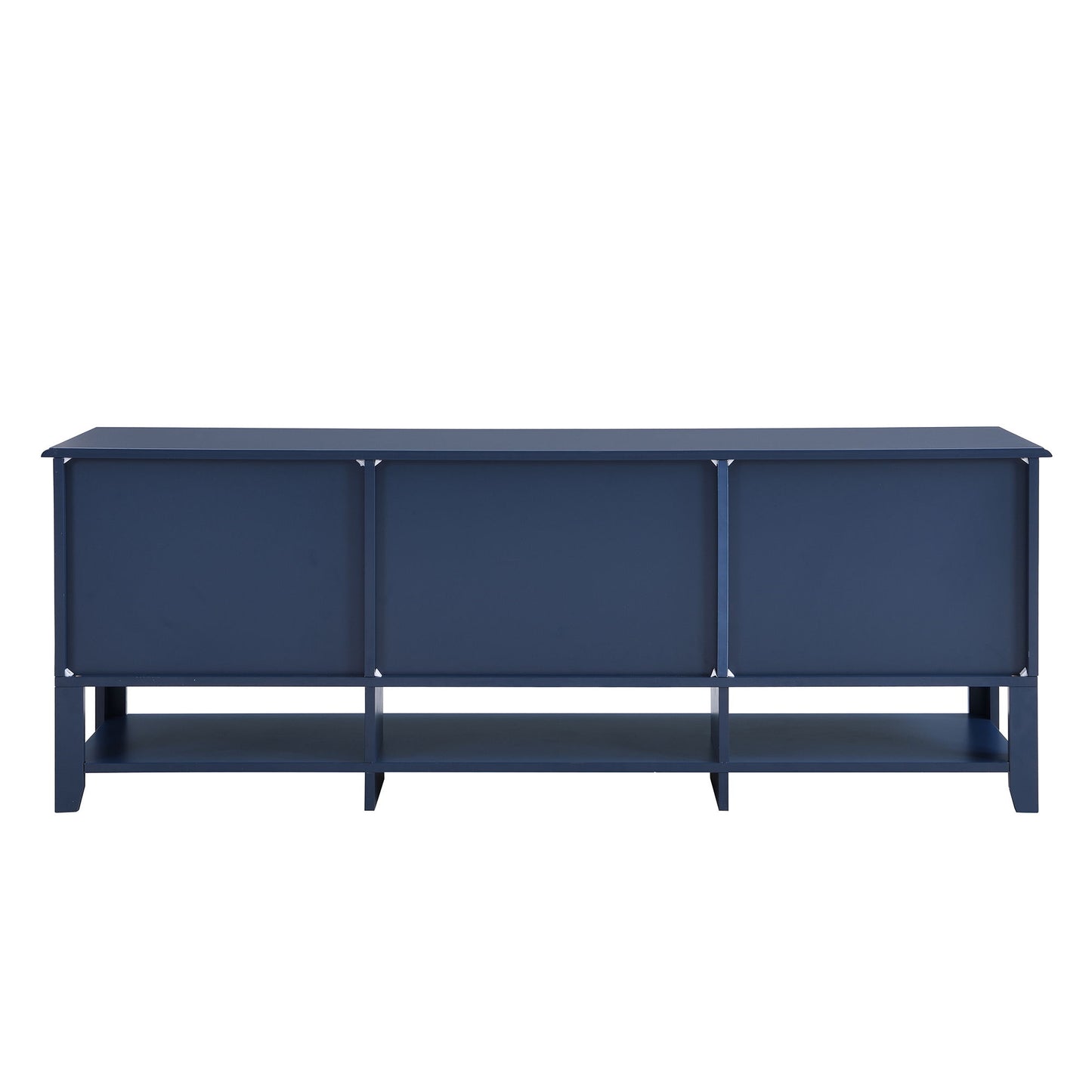 TV Stand, Entertainment Center With Dual Drawers And Hidden Storage, Cabinet With Soft Closing Doors And Sleek Panel Design