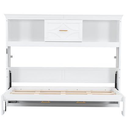 Murphy Bed With Charging Station And Drawer