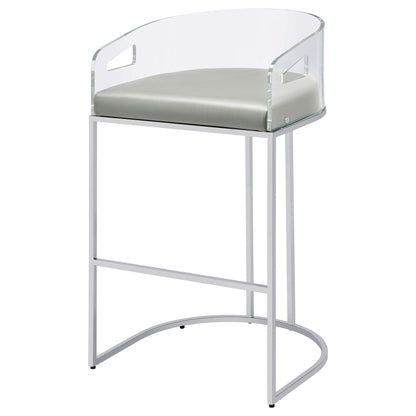 Mello - Upholstered Bar Chair (Set of 2) - Gray