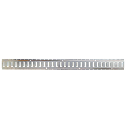 Universal E Track Tie-Down Rail Kit For Trucks, Vans, Garages - Silver
