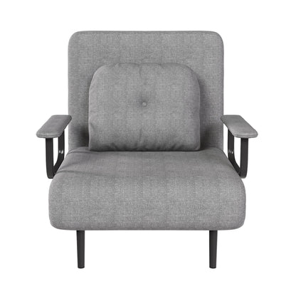 3 In 1 Convertible Folding Sofa Bed With Adjustable Backrest And Pillow