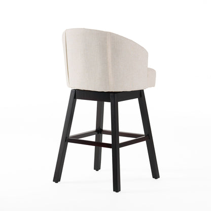 360 Degree Swivel Bar Stool With Stunning Nailhead Trim (Set of 2)
