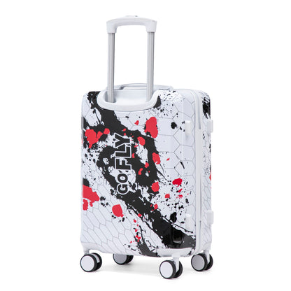 Luggage With Combination Lock, Lightweight Carry-On Suitcase