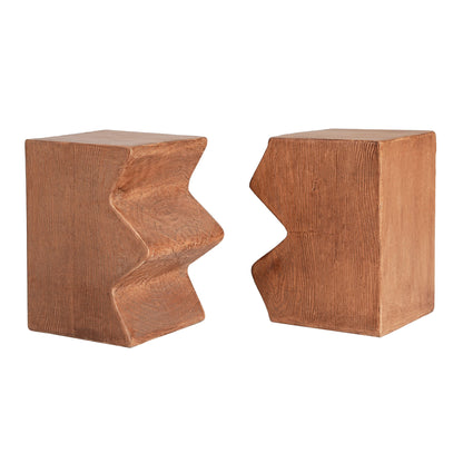Rectangular Outdoor Indoor Accent Side Table (Set of 2)