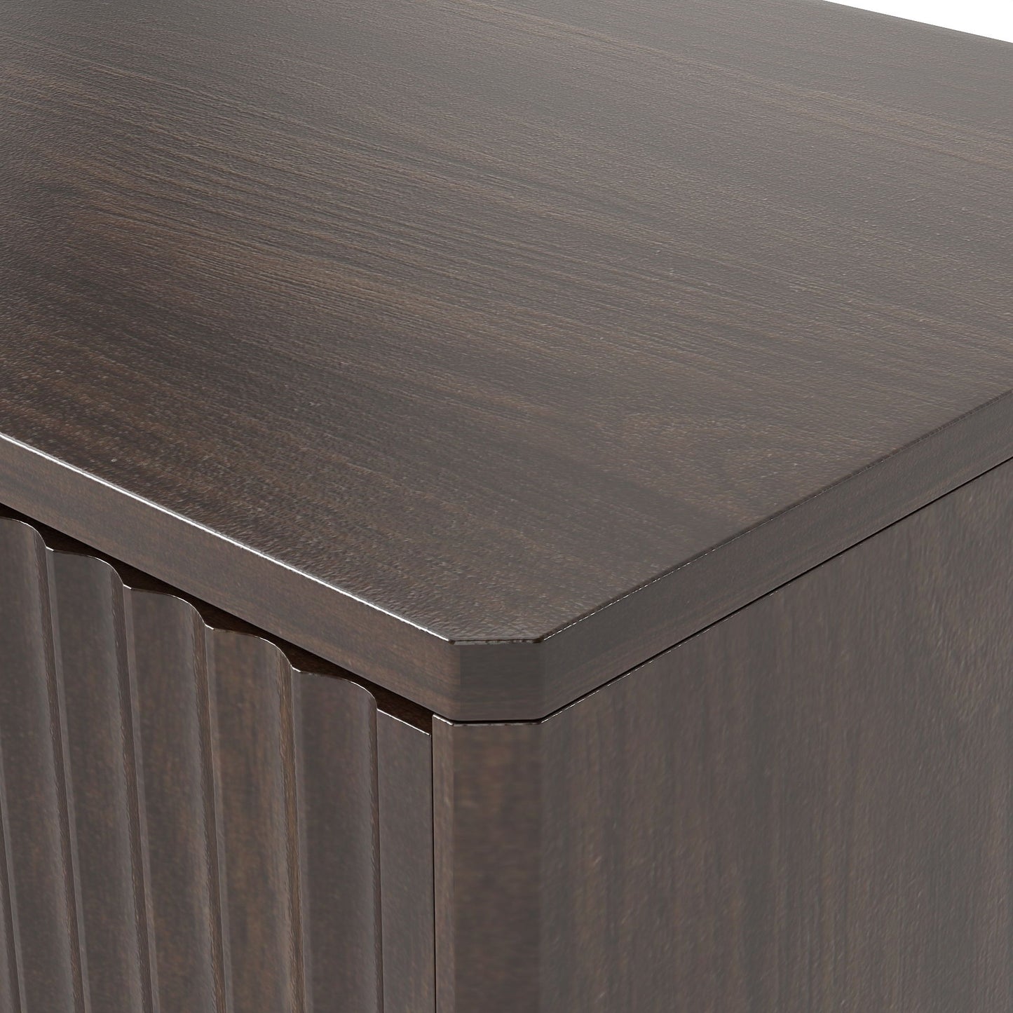 Tilt Out Trash Can Cabinet With Wave Textured Drawer & Pull Out Bin