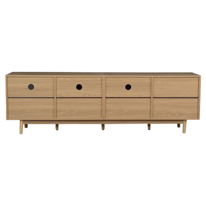 TV Stand With Doors - Natural