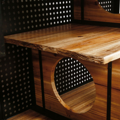 Cat House With Tempered Glass