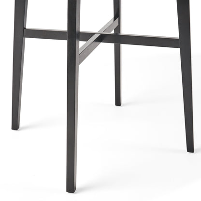 Modern Bar Height Dining Table, Rubberwood Legs And Laminate Table Top