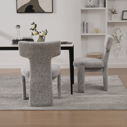 Armless Curved Back Accent Chairs