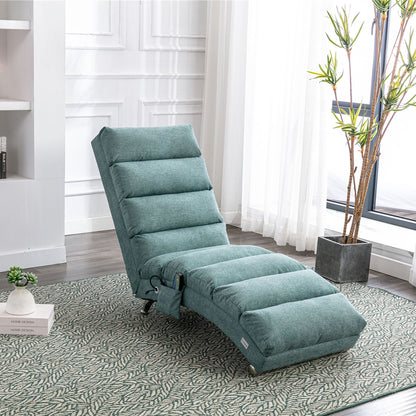 Massage Chaise Lounge Indoor With Remote Control, Ergonomic Electric Massage Lounger