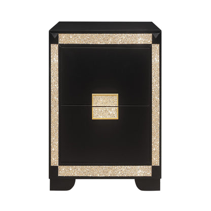 Lively - Bedroom Set With Glitter Detail And Padded Headboard