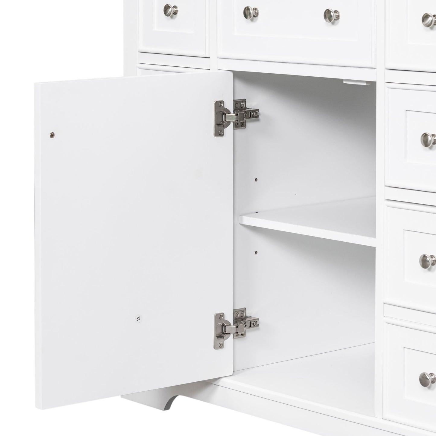 Modern Bathroom Vanity Base Only With 1 Cabinet And 6 Drawers