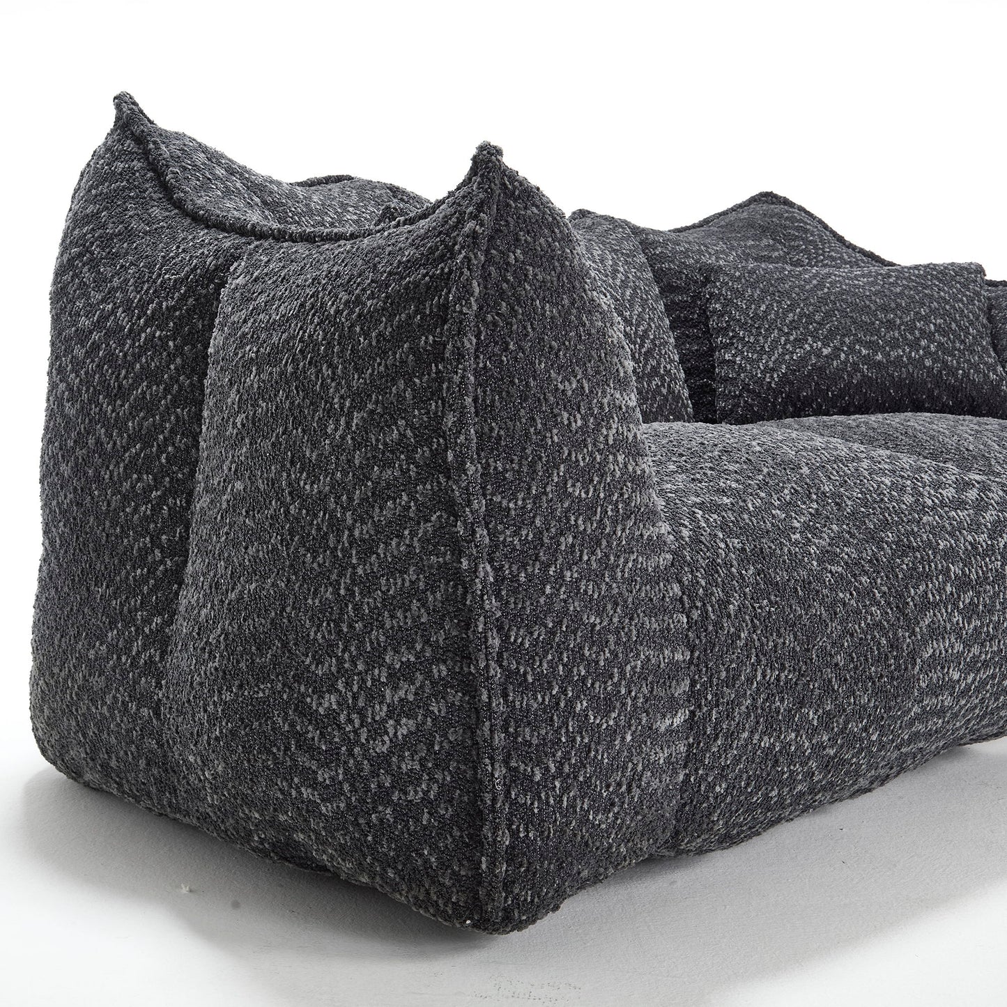 Comfortable Dual Beanbag Chair With High Resilience Foam Core For 2 People
