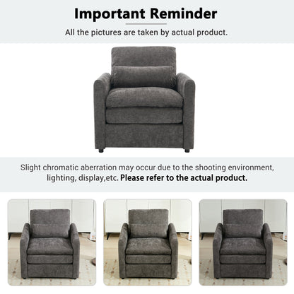 Cozy Upholstered Cushion Armchair For Living Room