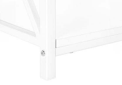 3 Tier Accent Table, Side Marble Look Contemporary & Modern