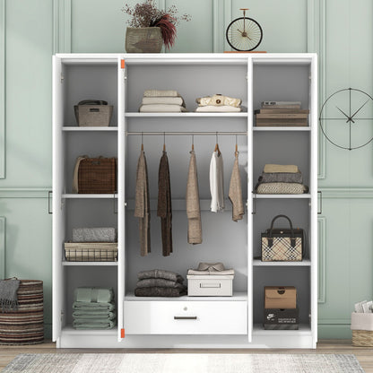 4 Door Wardrobe With 1 Drawer