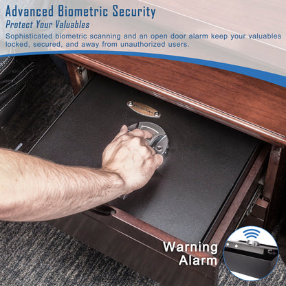 0 23 Cu Ft Top Opening Biometric Security Safe - Black