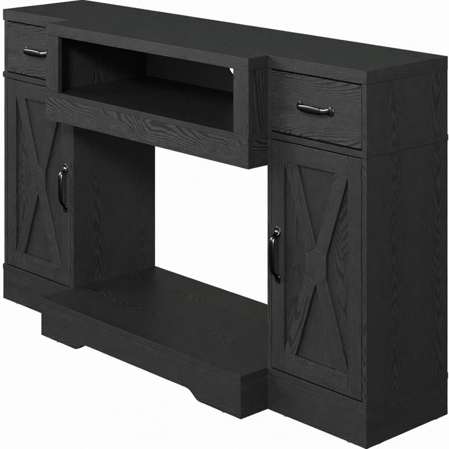 TV Stand With Adjustable Shelves & Double Doors