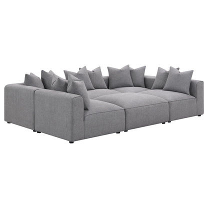 Amherst - Modular Sectional With Cushions - Gray