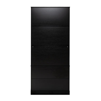 Fluted Kitchen Pantry Cabinet With 2 Large Drawers & 8 Door Spice Rack