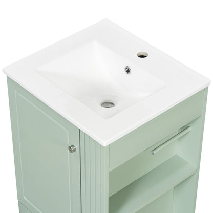 Modern Freestanding Bathroom Vanity With Sink, Soft-Close Drawer, Towel Bar