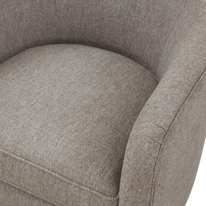 Miramar - Swivel Barrel Chair With Wooden Base