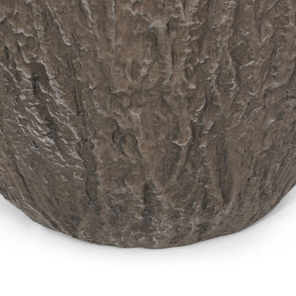 Magnesium Oxide Planter For Outdoor Use - Natural Wood