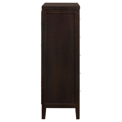 Payton - 5 Drawer - Cappuccino