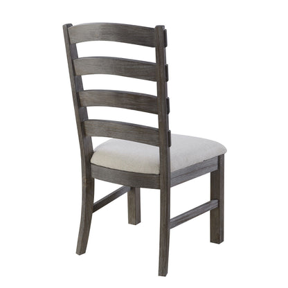 Upholstered Dining Chairs (Set of 2) - Brown - Wood