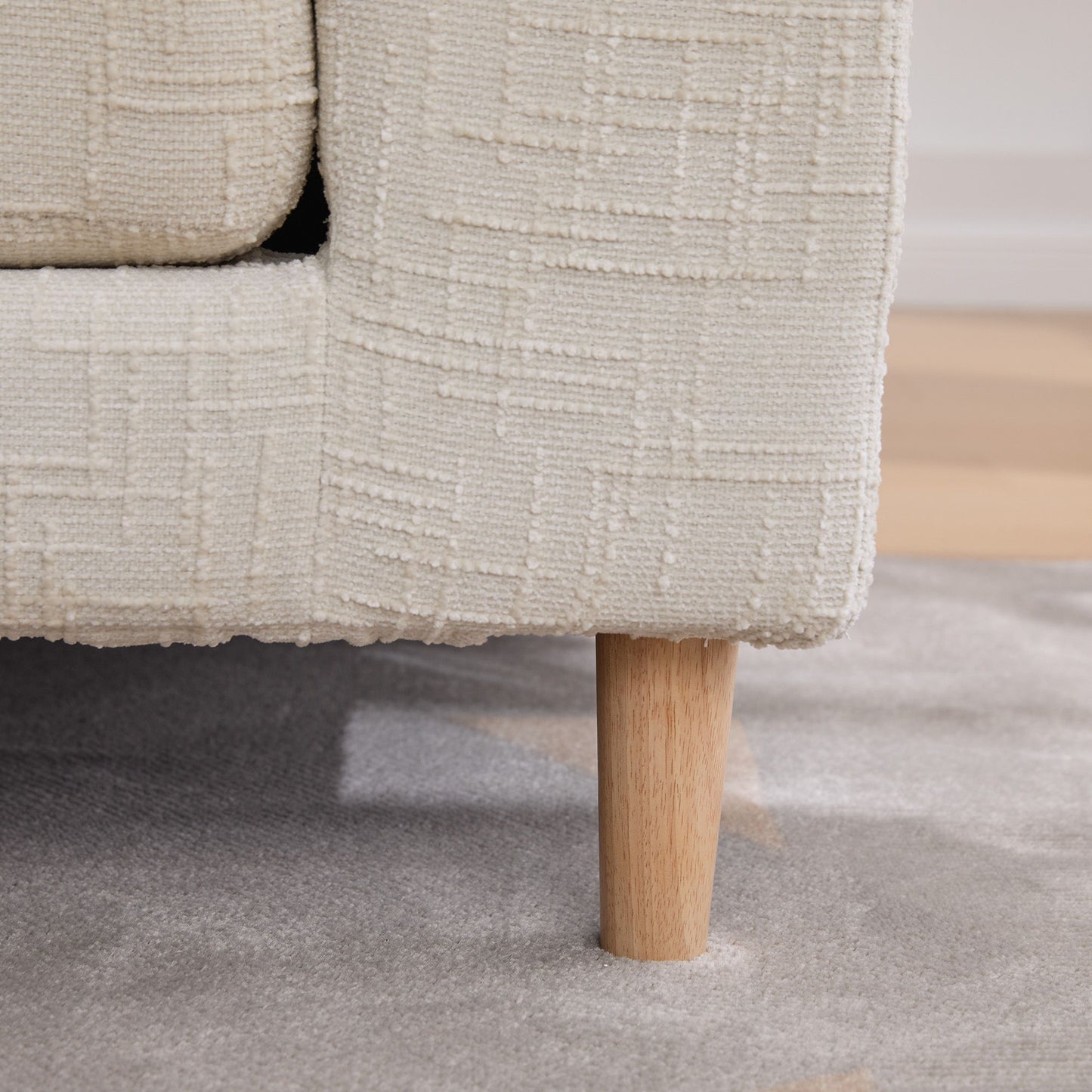 Modern Upholstered End Of Bed Bench With Armrests