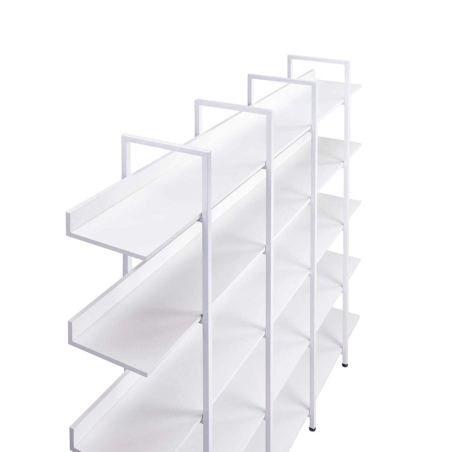 Vintage Industrial 5 Tier Open Bookcase