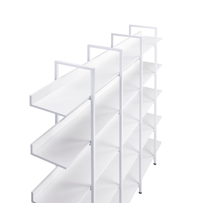 Vintage Industrial 5 Tier Open Bookcase