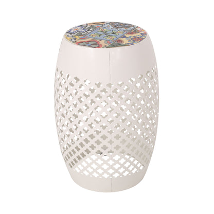 Roswell - Outdoor Side Table With Mosaic Tile Top