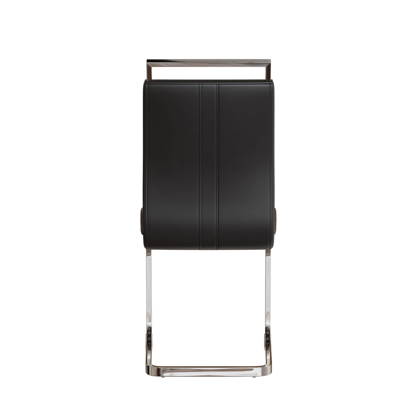 Modern Dining Chairs With Padded Seat, High Back