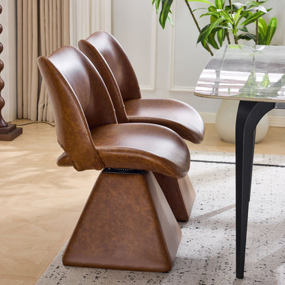 Modern Swivel Dining Chair With High Back