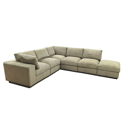 Reversible Modular Sectional Sofa With Custom Configuration