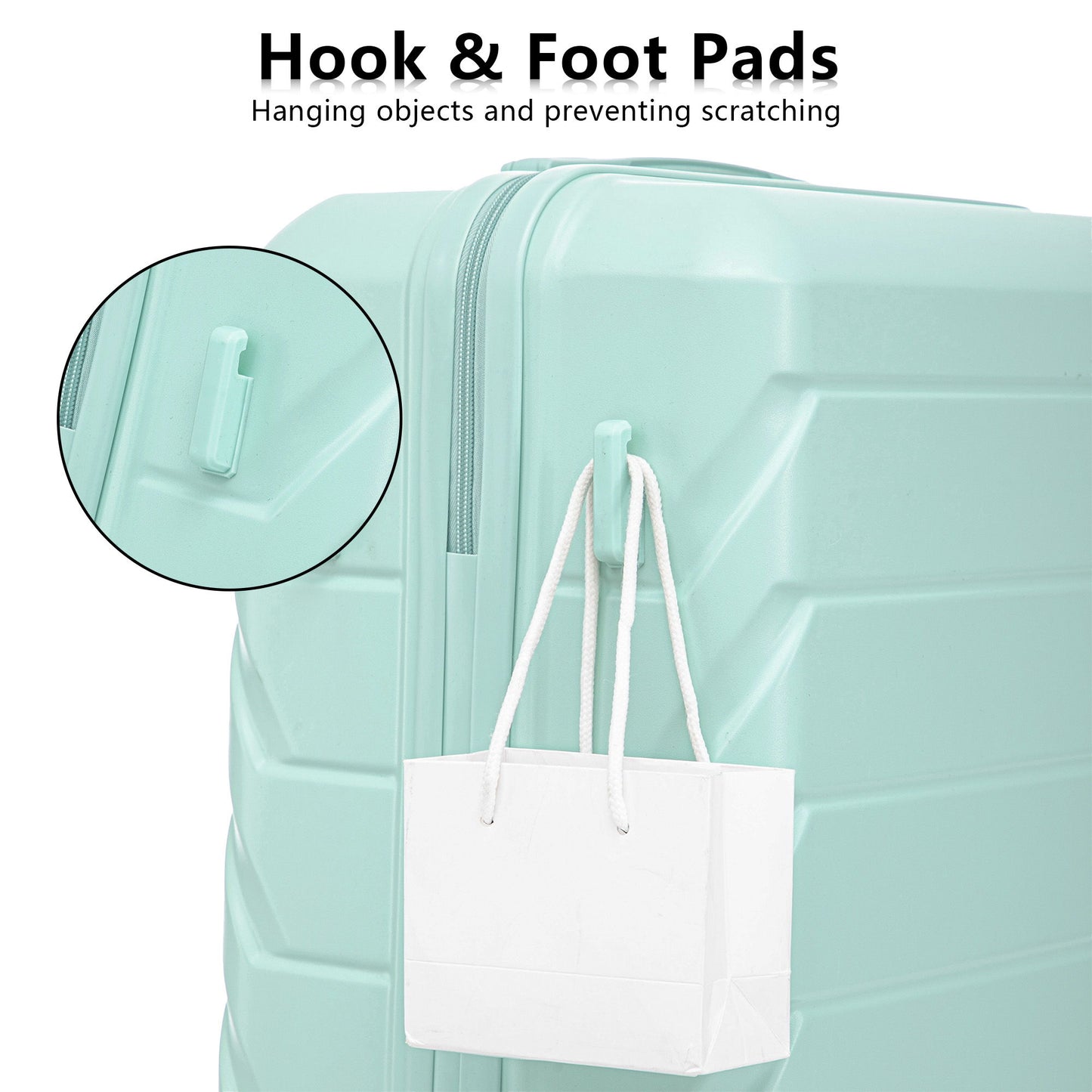 3 Pieces Set 20" / 24" / 28" Spinner Wheel Luggage With Combination Lock