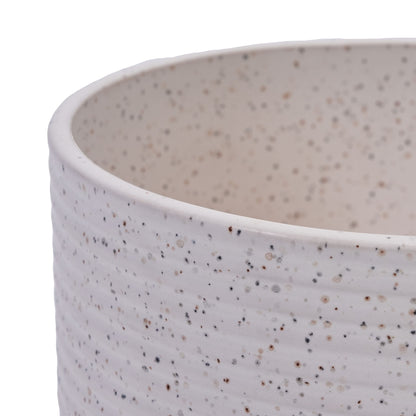 2 Pieces Flowerpot, Planter For Patio, Garden Or Windowsills - Milk White