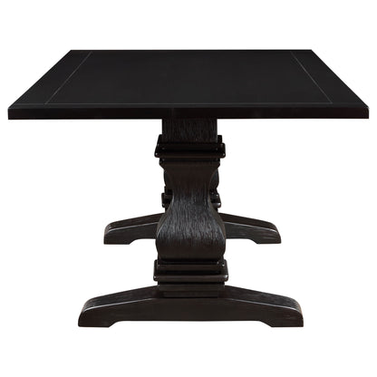 Villeneuve - Rectangular Double Pedestal Dining Table - Rustic