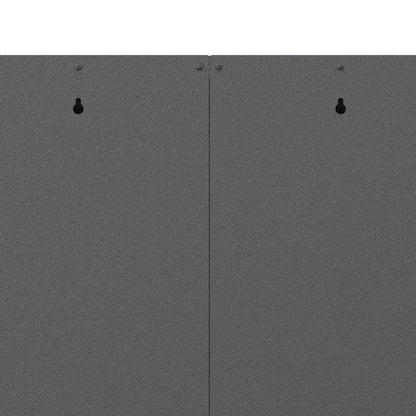 Metal Wall Mounted Tool Storage Cabinet With 2 Locking Doors, Adjustable Shelf, And Drawer
