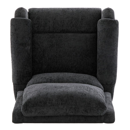 Manual Recliner Massage Chair With Swivel Rocker, 8 Massage Modes, Side Storage Pocket