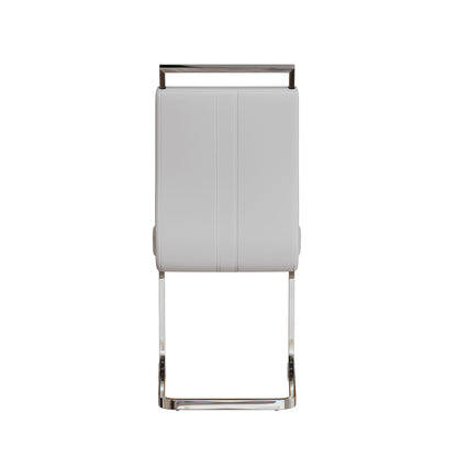 Modern Dining Chairs With Padded Seat, High Back