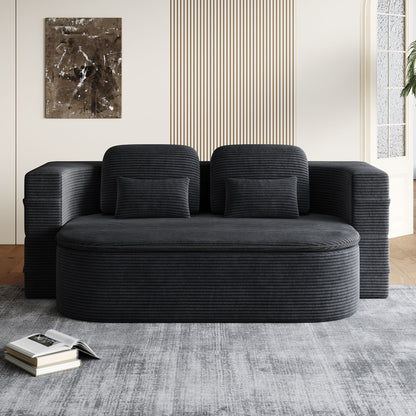 2 In 1 Foldable Sofa Bed With Multi Functional Blanket