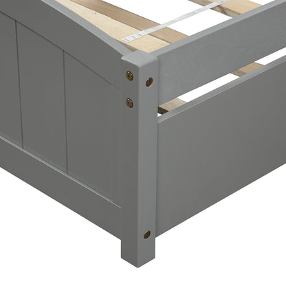 Platform Bed & Headboard, Footboard And Wood Slat Support