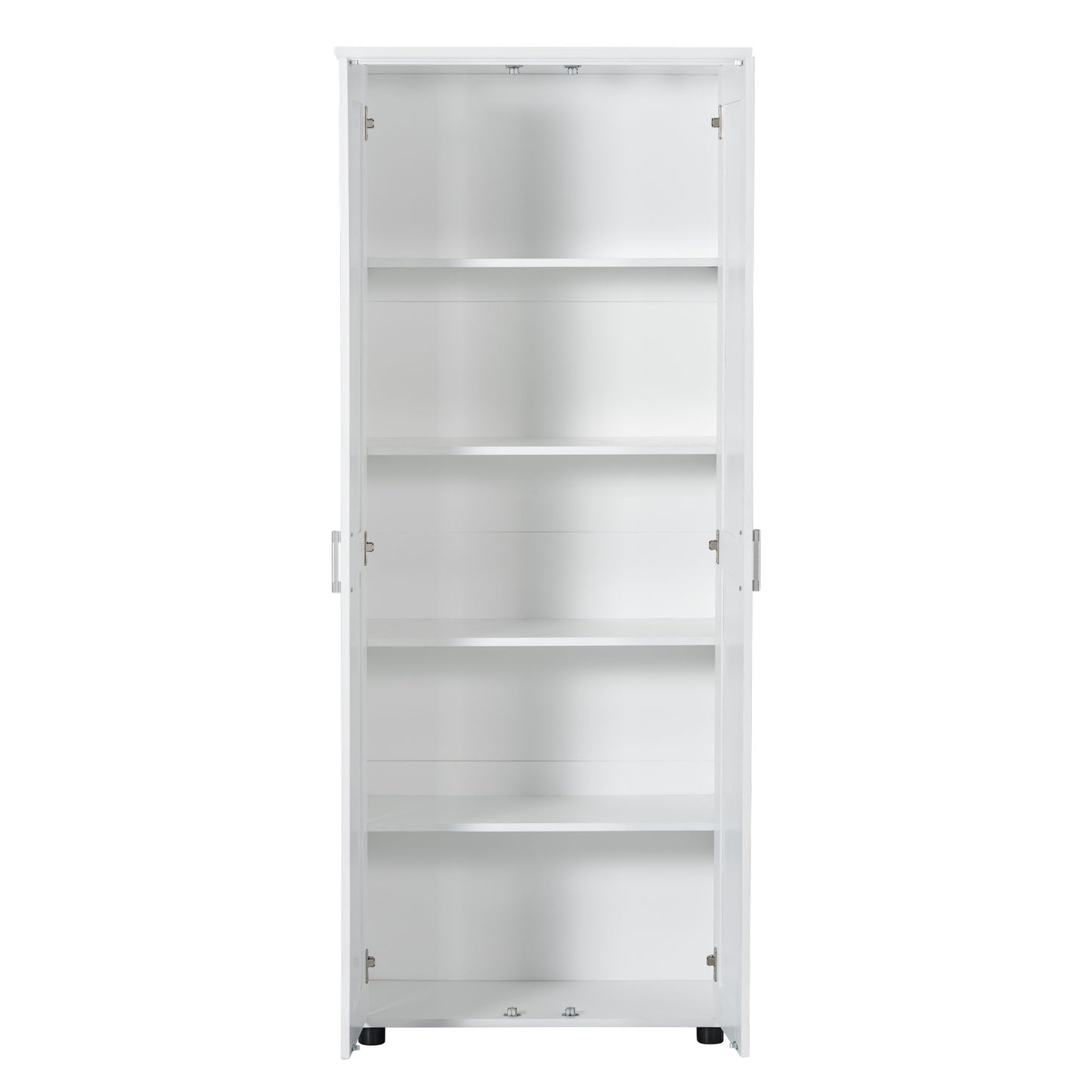 Storage Cabinet With Adjustable Shelves, 2 Doors, Rectangle Design For Bathroom