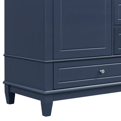 Freestanding Bathroom Vanity With Sink, Soft Close Door, 3 Drawers