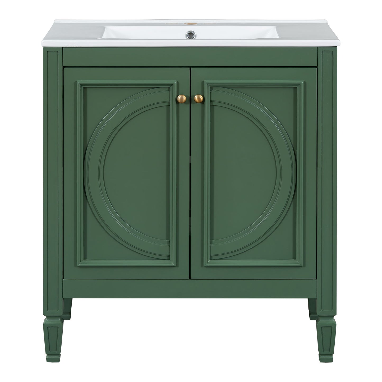Bathroom Vanity With Sink With 2 Doors And Adjustable Shelf