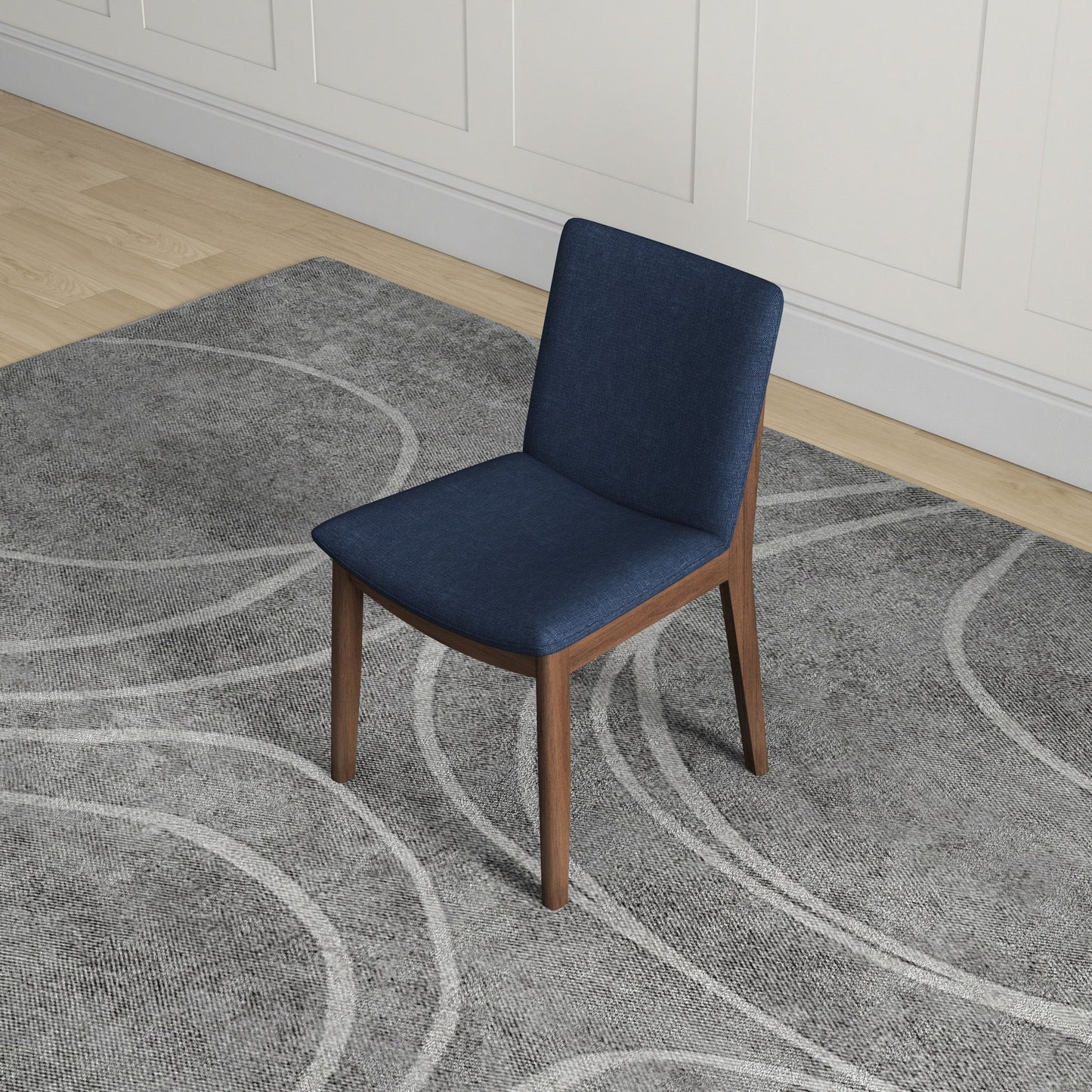 Laura - Mid-Century Modern Solid Wood Dining Chair (Set of 2)